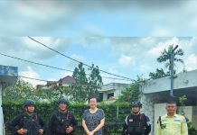 Brimob Sumut Lakukan Patroli Preventif di Kantor Konsulat Asing di Kota Medan