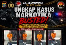 Satresnarkoba Polres Karo Bongkar 4 Kasus Narkotika Beruntun, Diduga Sindikat Narkoba Lau Cimba Terungkap