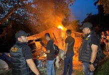 Dapat Perlawanan Warga, Satresnarkoba Polrestabes Medan Bumihanguskan Sarang Narkoba Klambir V