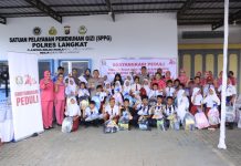 Kapolres Langkat Santuni Anak Yatim, Wujud Kepedulian Polri untuk Masyarakat