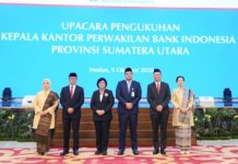 Pengukuhan Ameriza M. Moesa sebagai Kepala Perwakilan BI Provinsi Sumatera Utara, Bobby Nasution Perkuat Sinergi dengan BI, Stabilitas Harga dan UMKM Sumut Jadi Prioritas