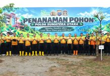 Green Policing, Kapolda Sumut Pimpin Penanaman Pohon di Mapolda